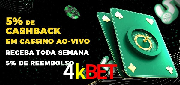 Promoções do cassino ao Vivo 4kbet